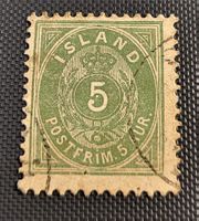 Island alte briefmarke