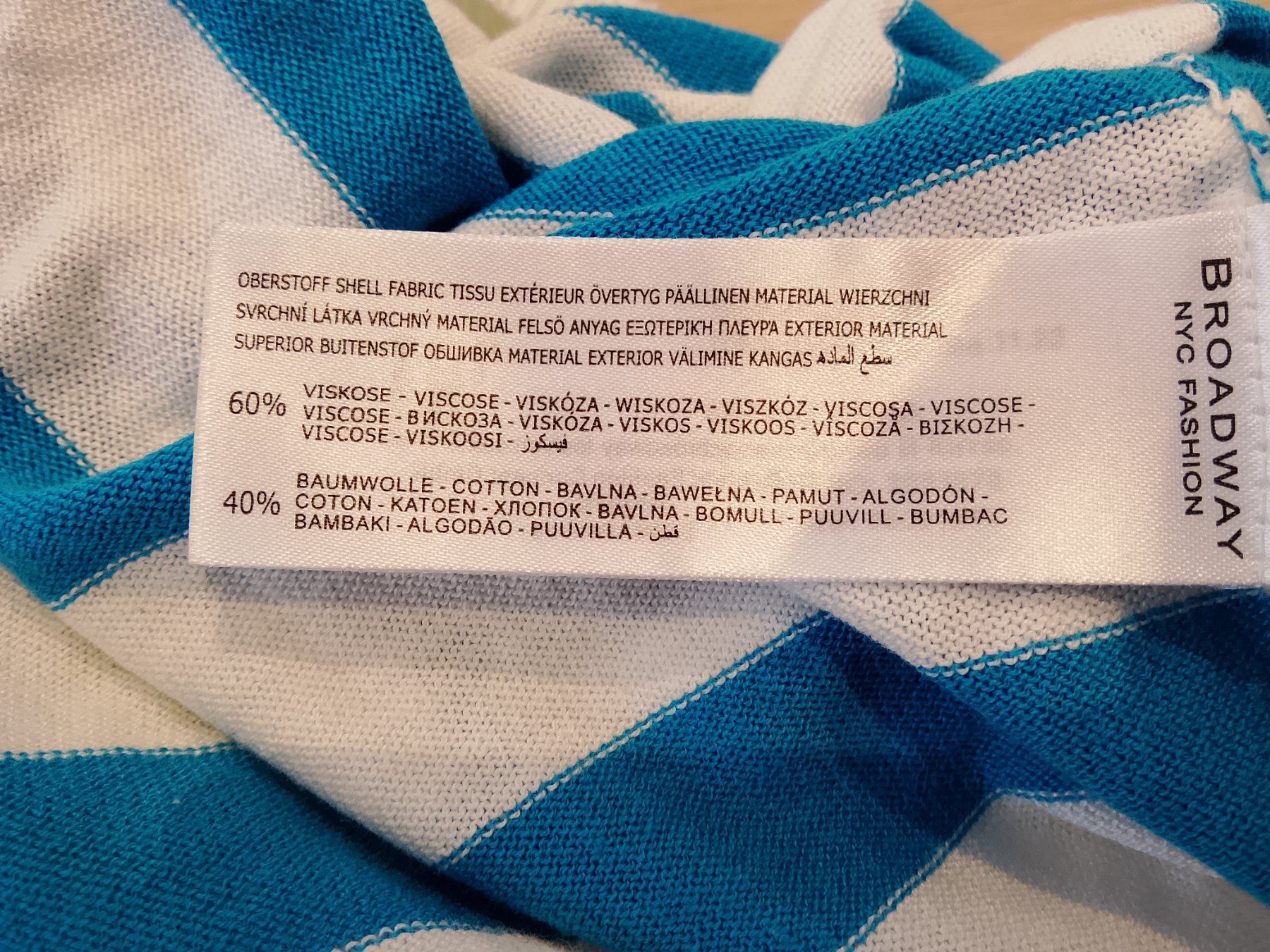 Maglioni & Felpe: Broadway Strickpullover in Weiss-Blau, Grösse S, Sommerli... – Nuovo (secondo la descrizione) da Bellikon venduto da MellonCollieMitTwint 3