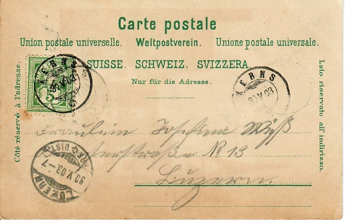 Cartes postales: Kerns 1903 – D'occasion à Hochdorf par Ziegel-16 1