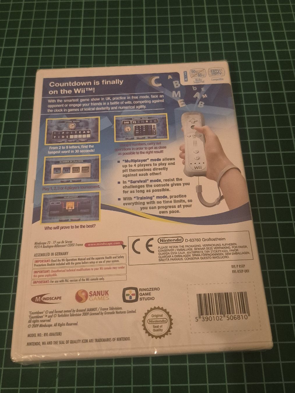 Nintendo Giochi: Countdown: The Game - Wii - Brain Training - New sealed  – Nuovo e nell'imballaggio originale da Meyrin venduto da Retro-GZ 1