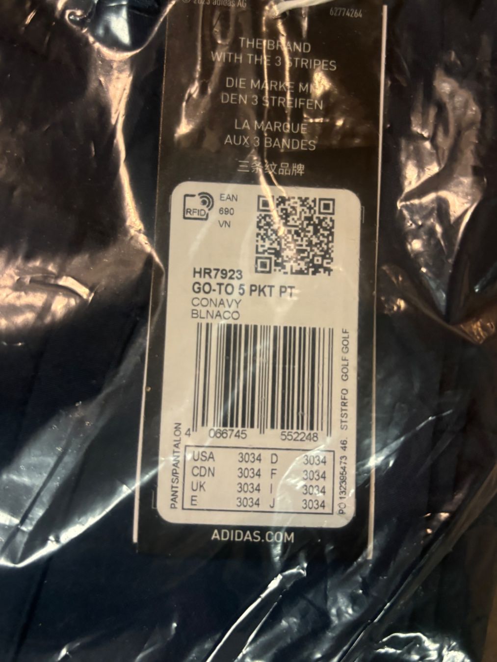 Adidas Pantaloni: 30/34_adidas golf_NEU_LP 80 sfr – Nuovo e nell'imballaggio originale da Versegeres venduto da kista 1
