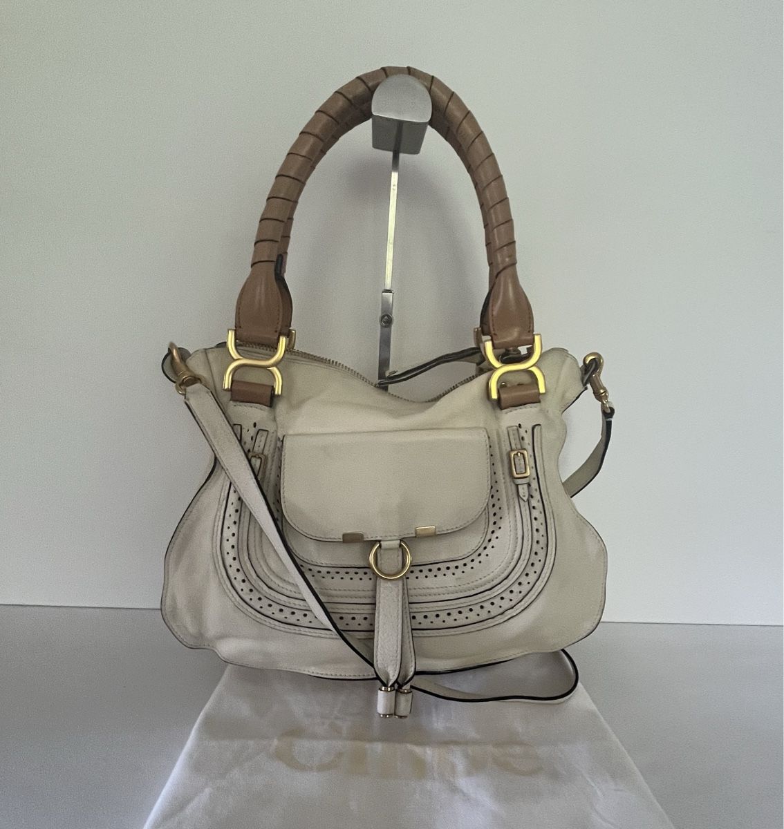 Chloé Sacs: Chloé Tasche -beige Leder+Staubbeutel – D'occasion à Basel par marinaliane