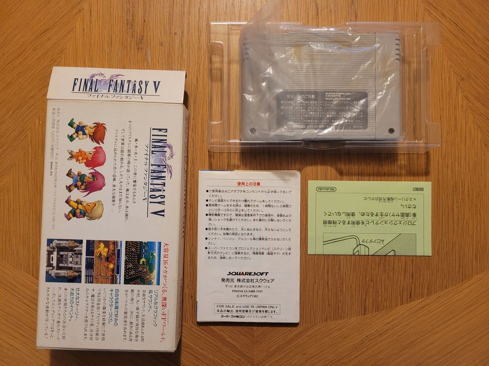 Final Fantasy V Sur Super Famicom - Jeu RPG Japonais - État Correct