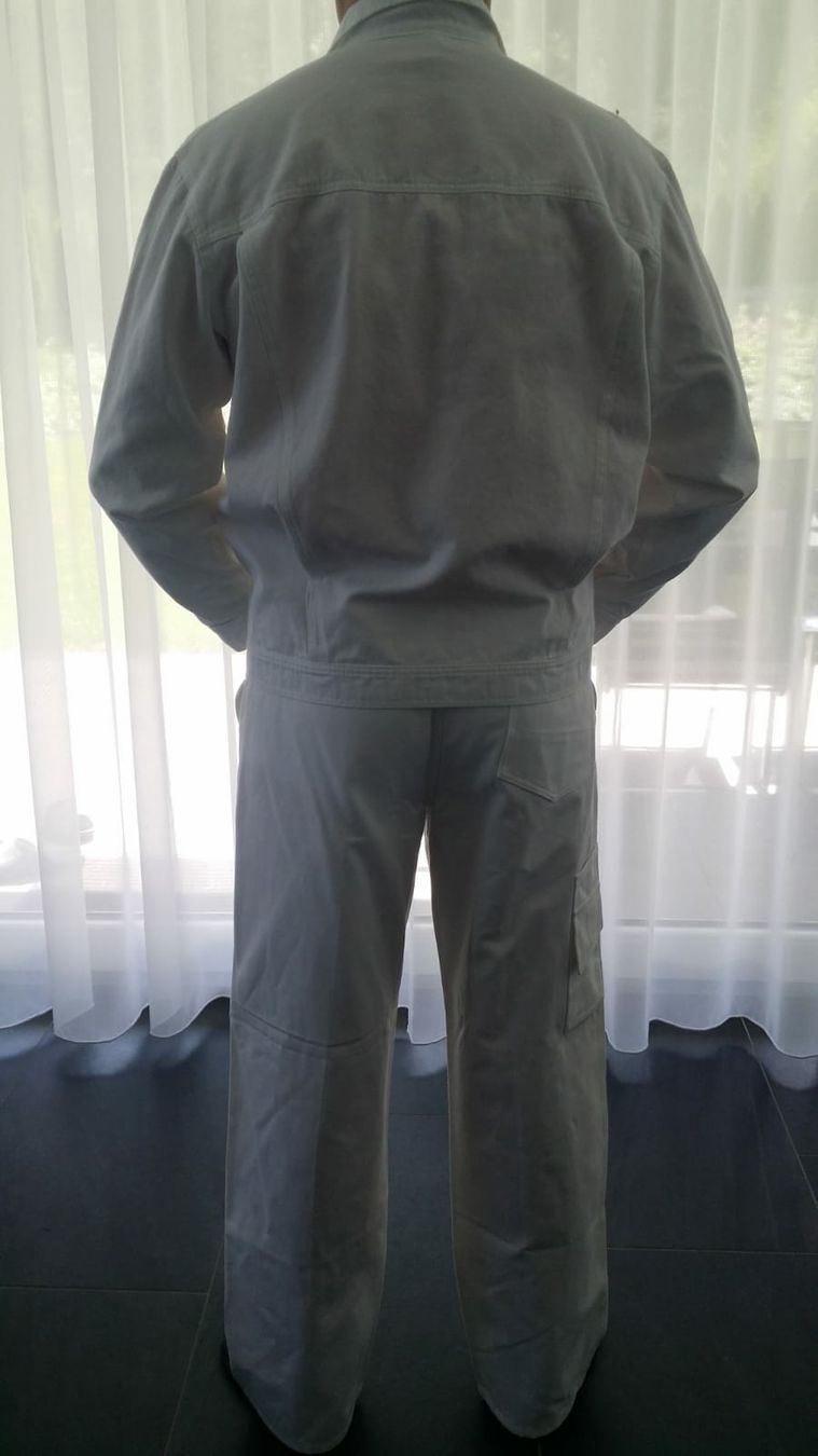Pantaloni: Malerhose Gr 46 Weiss 100% Baumwolle – Nuovo (secondo la descrizione) da Bischofszell venduto da badza72 6