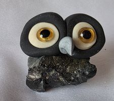 Eule Figur Naturstein Handgemacht einzigartig