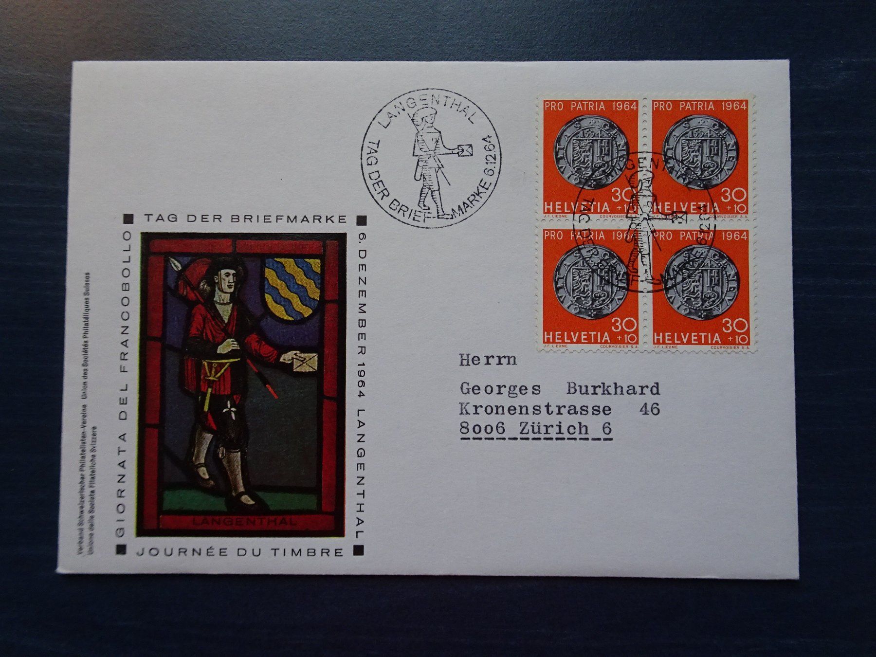 Tutti i francobolli: Tag der Briefmarke 1964 – Usato da Aadorf venduto da Chnorli-Furz