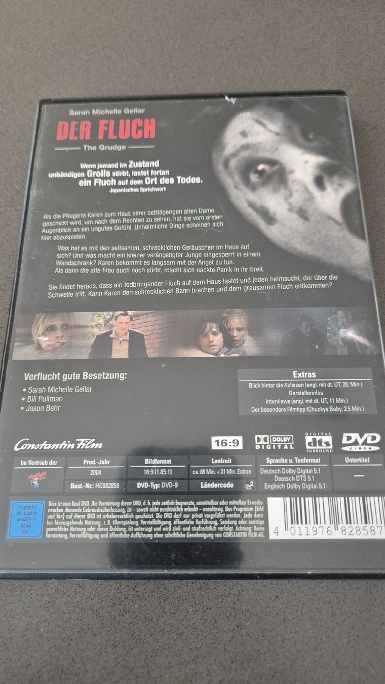 Tutti i DVDs: DVD: Der Fluch - The Grudge – Usato da Auw venduto da Goldflimmer 1