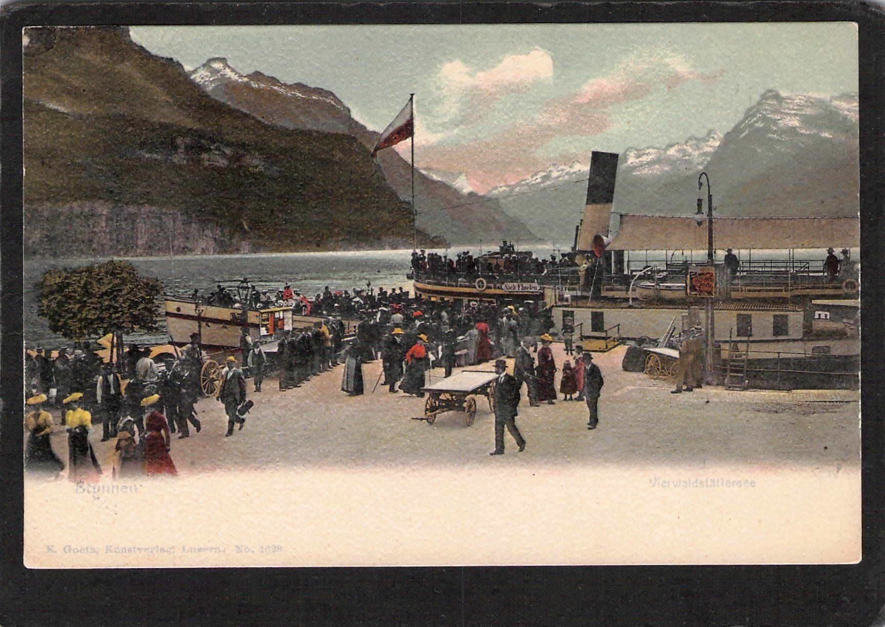 Cartoline postali: Brunnen SZ , Dampfschiff – Usato da Reichenburg venduto da Pipo-67
