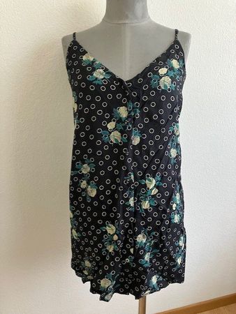 Robe d'été noire à fleurs, taille S RVCA 👗 🌸 🌞