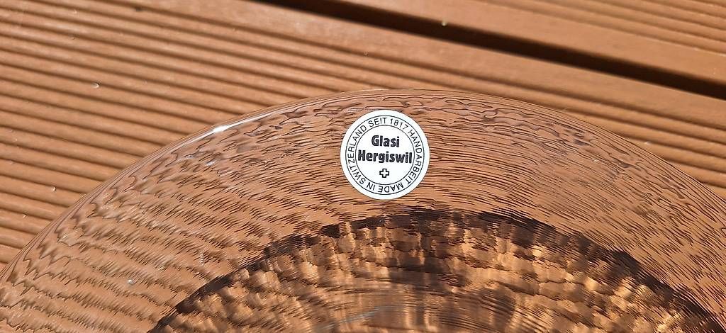 Glasi Hergiswil Bicchieri: Glasi Hergiswil Glas Teller – Usato da Dietikon venduto da angelus90