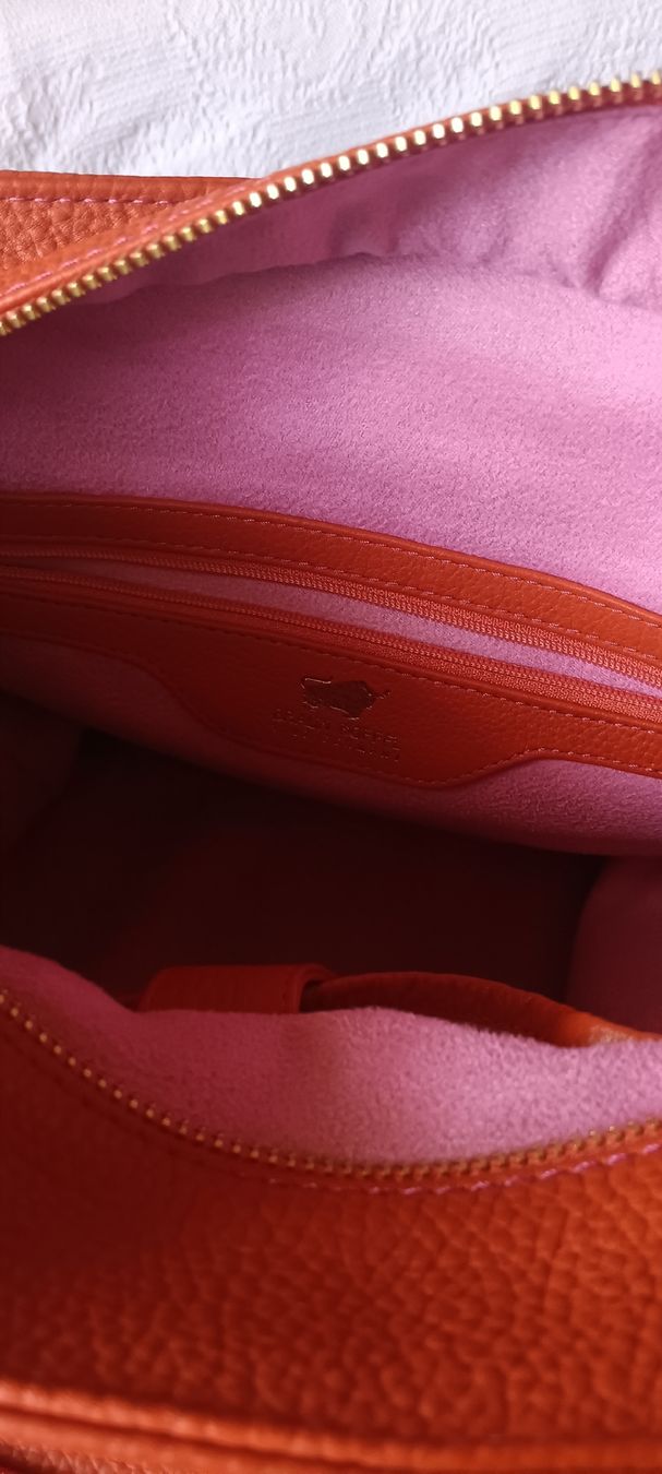 Taschen: BRAUN BÜFFEL, orange  Lederhandtasche. – Neu (gemäss Beschreibung) aus Maienfeld von Andyr44 8