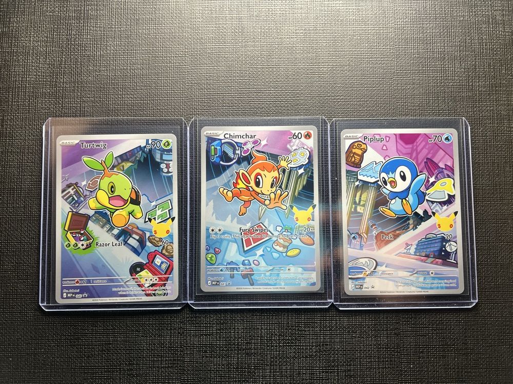 Pokemon First Partner Promo Turtwig, Chimchar, Piplup ENG (Gebraucht ...