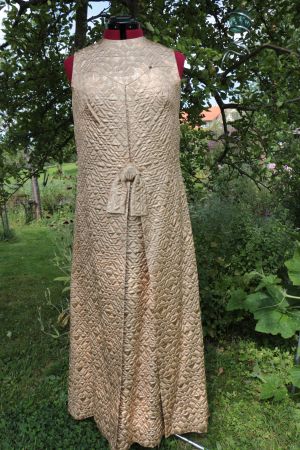 1960/70er J. Vintage Abendkleid gold Maison Lehmann Couture