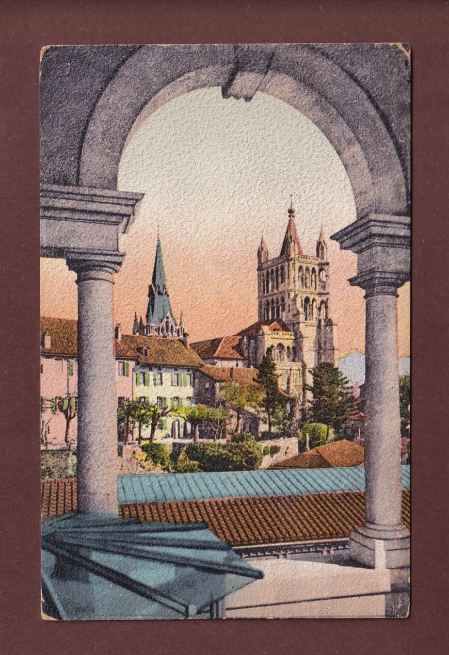 Cartoline postali: LAUSANNE - Cathédrale – Usato da Pully venduto da nicecards-shop