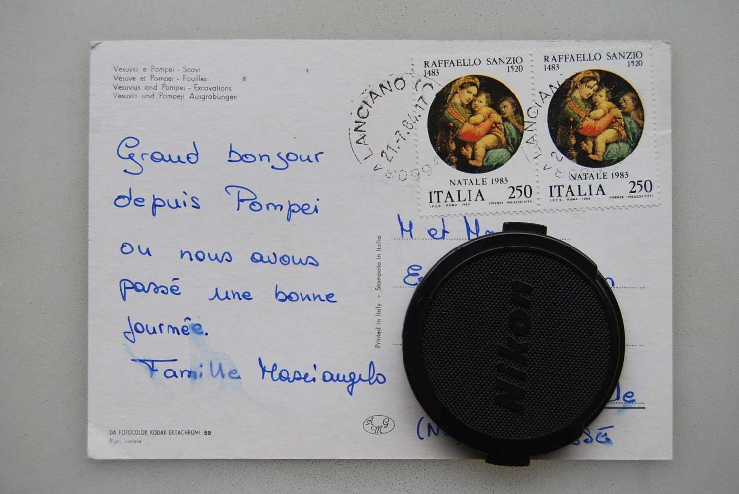 Cartoline postali: AK Vesuvio e Pompei - Scavi 1984 – Usato da Rüfenacht BE venduto da Toro06 1