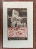 Exlibris Bruno Heroux - Original Radierung Erotik