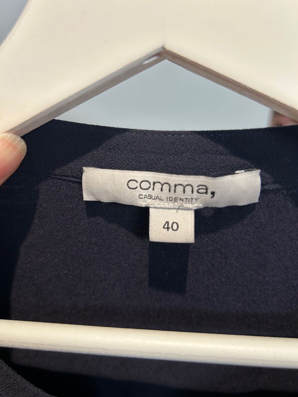 Comma Camicette: COMMA Bluse, Gr. 40, nachtblau – Usato da Dietikon venduto da mel_djf9 2