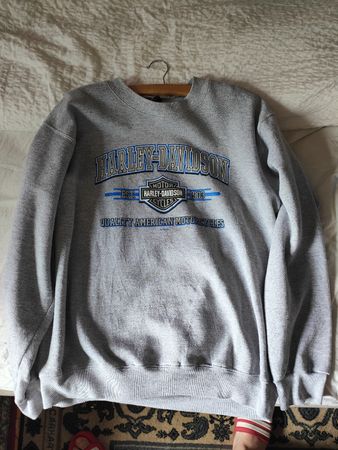 Harley-Davidson Pullover Grau Grösse XL mit Adler Motiv