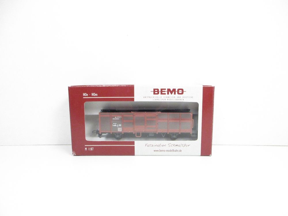 Lot De Wagons Marchandises Bemo H0m Pour Réseau H0m/H0e, Comme Neuf, Voie étroite