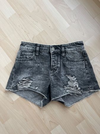 Guess Jeans Shorts Gr. 24 - schwarz/ grau