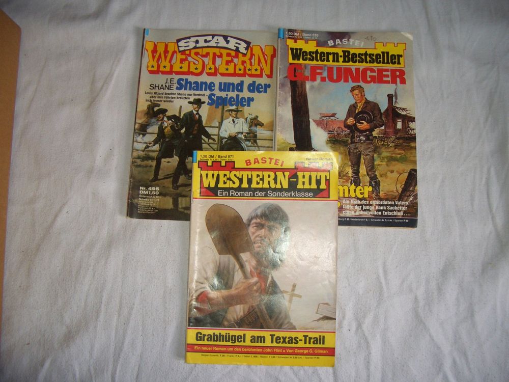 3x Western Romane, Star Western, Bastei, Rarität! (Gebraucht) in Präz ...