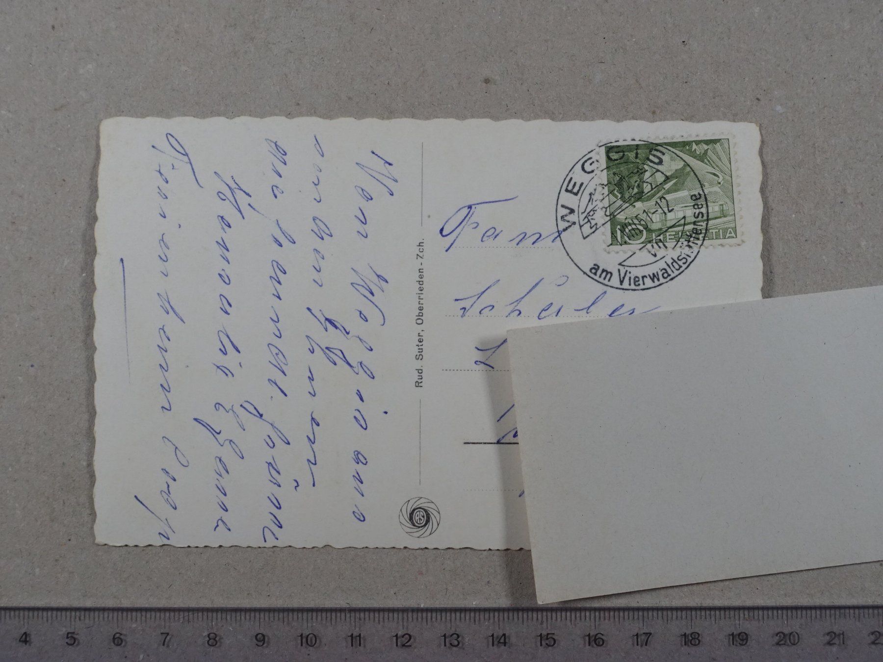 Ansichtskarten: Weggis, 1951 – Gebraucht aus Lenzburg von fh1 1