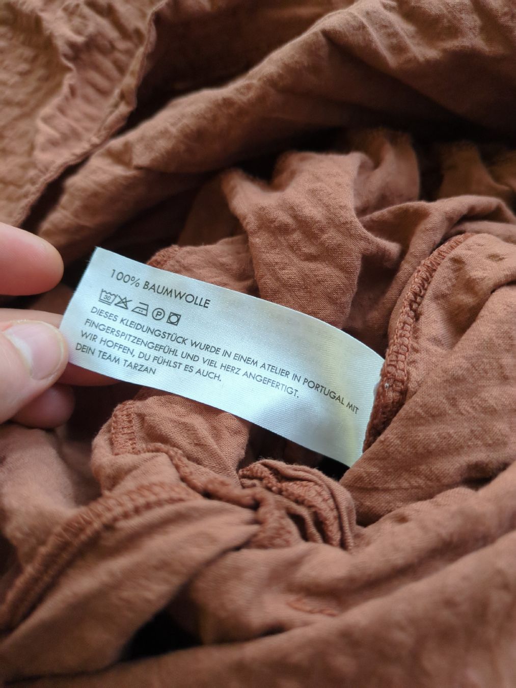 Tute: Tarzan Jumpsuit, Grösse S, Rostbraun – Usato da Basel venduto da Blumenwiese2 2