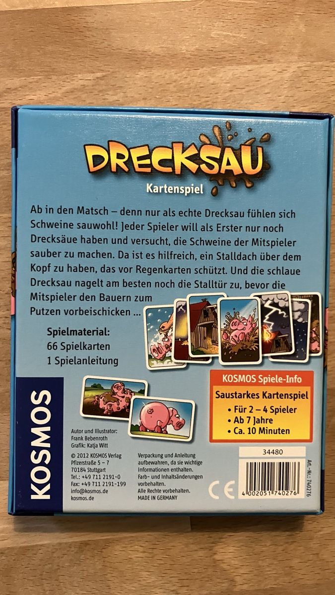 Giochi: Drecksau Kartenspiel – Usato da Wettingen venduto da Vichli 1
