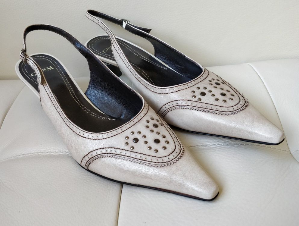 Sandales femme GH BASS Sunjuns en cuir blanc sandales à