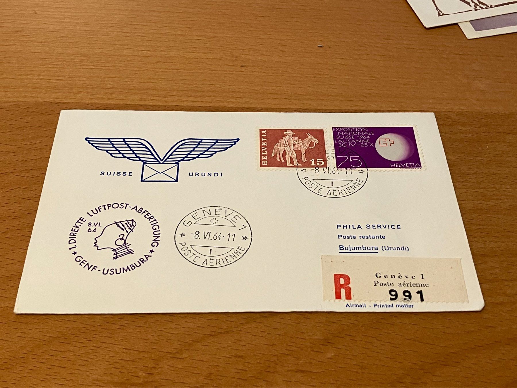 Tutti i francobolli: Swissair Einschreiben – Usato da Koblenz venduto da mar_c2pj