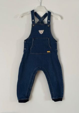 Steiff Latzhose Jeans Gr. 86 (12-18Mt.) -Top Zustand