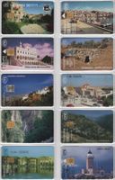 10 seltene Telefonkarten von GRIECHENLAND