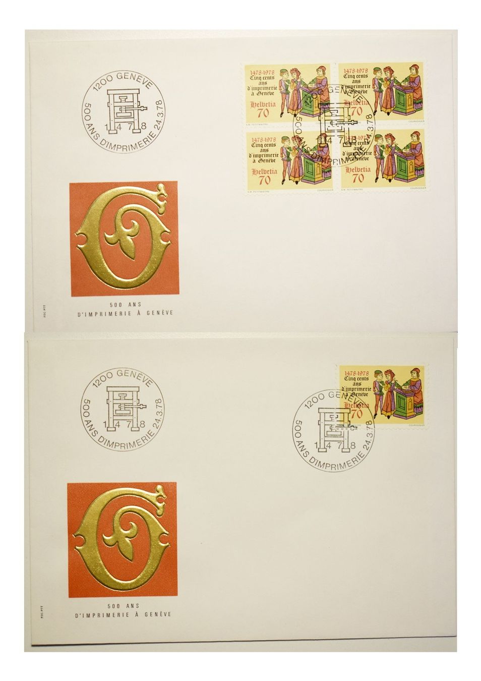 Couverts & Versandtaschen: Enveloppes commémoratives – Gebraucht aus Petit-Lancy von Pimose