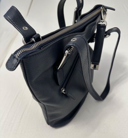 Dunkelblau PICARD Handtasche aus Leder, 1a Top Zustand!