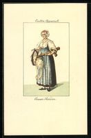 Hübsche Appenzellerin in Tracht um 1800
