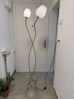Italienische Stehlampe und Nachttischlampe Blumendesign
