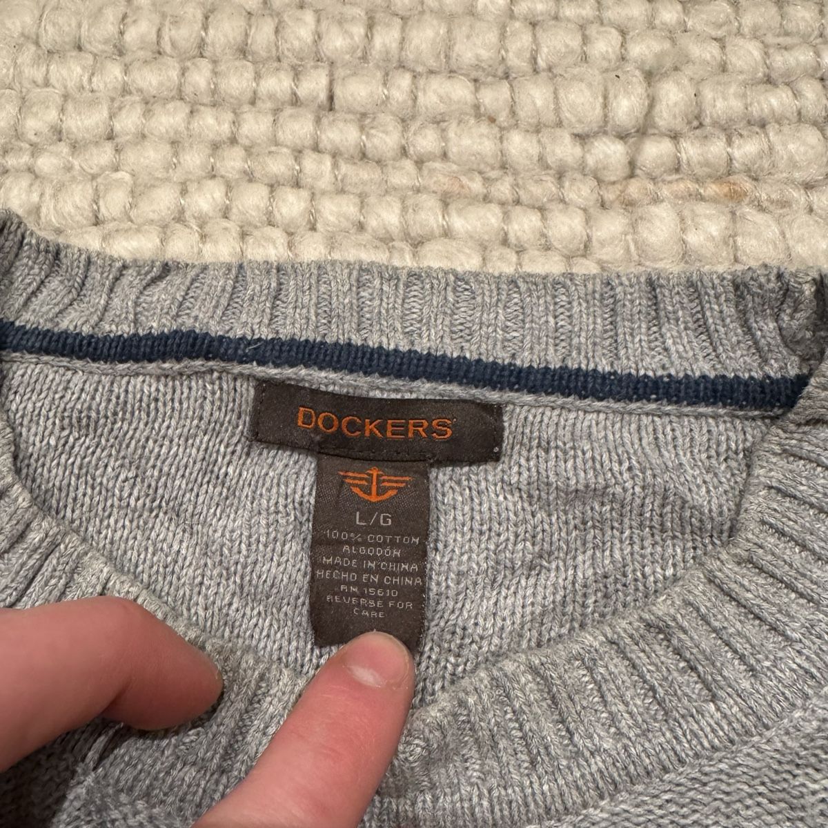 Maglioni & Felpe: Vintage gestreifter Baumwoll Sweater Gr. L – Usato da Basel venduto da climaxxx 1