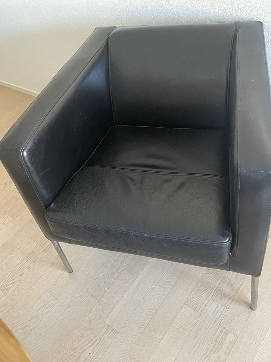 Fauteuils: Sessel Leder schwarz – Neuf (Voir description) à Ennetbaden par afa_fxq8