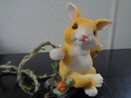 Hase auf Schaukel (16.5 cm)