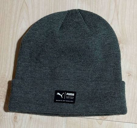 Bonnet Puma gris adulte / Puma Muetze grau Erwachsene