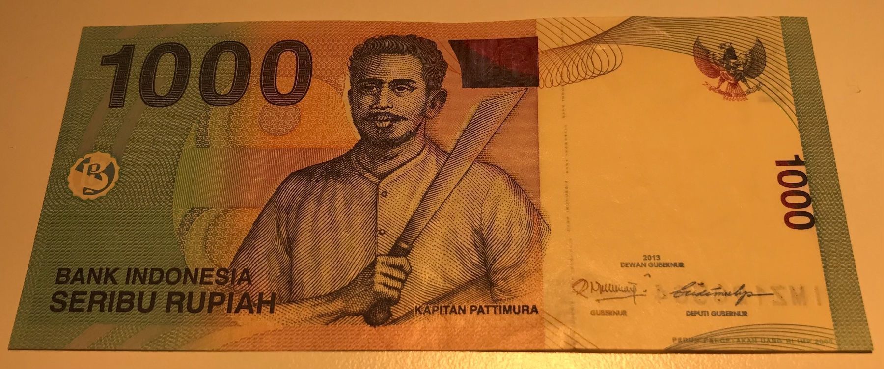 Banconote: Indonesien 1000 Rupiah 2013 XF – Nuovo (secondo la descrizione) da Algetshausen venduto da Carrhard