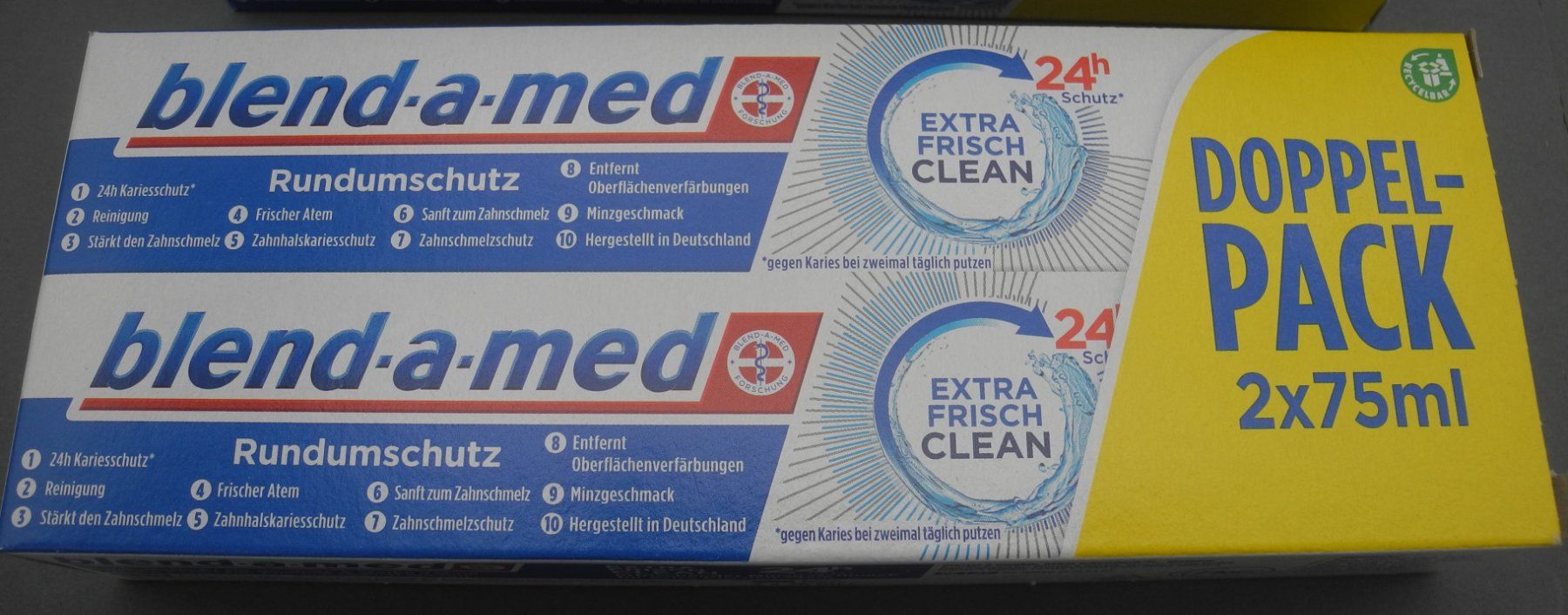 Cura dei denti: 3 x Doppelpack blend-a-med Zahnpasta, Nr.57k – Nuovo e nell'imballaggio originale da Kottwil venduto da Crazyrolf 1