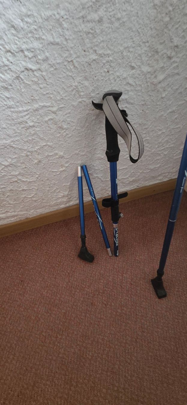 Bastoncini da trekking: Walking Stöcke Blau Faltbar – Usato da Niederbipp venduto da Trude04 5