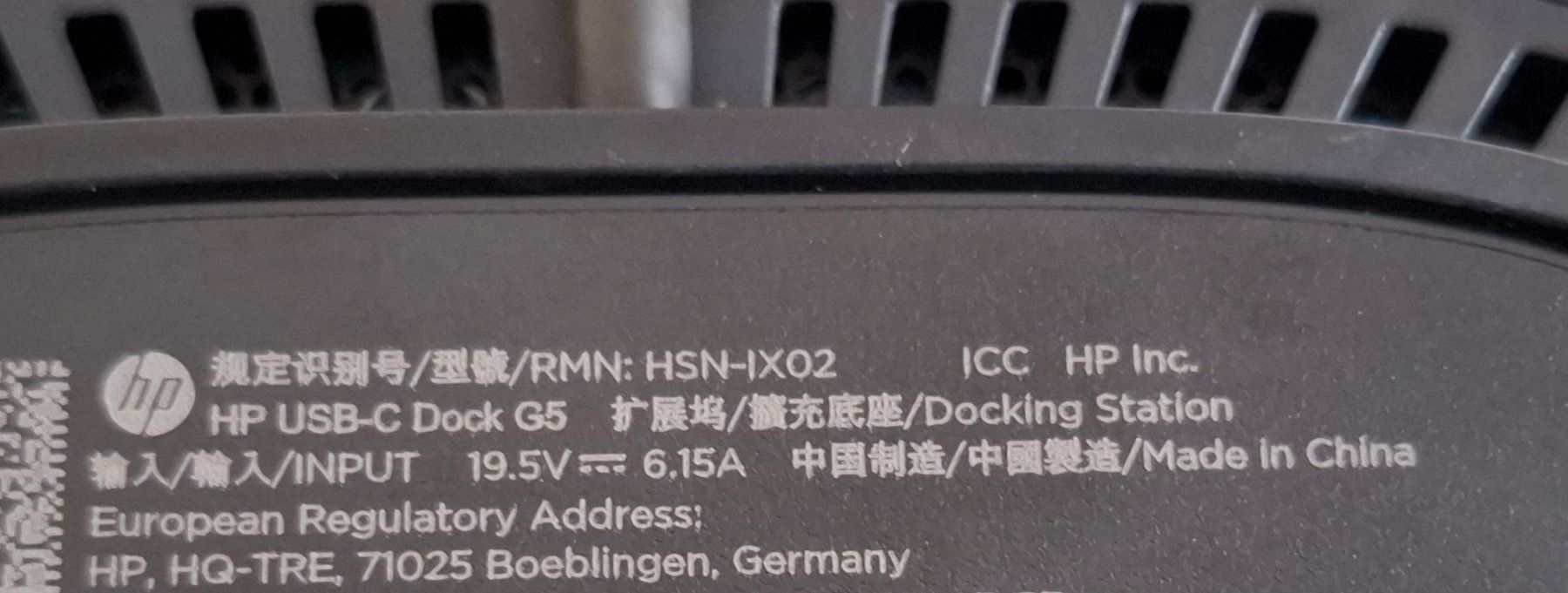 Hewlett Packard Docking station: HP USB-C Dockingstation G5 Model:HSN-IX02 – D'occasion à Magden par Gold-Adler 5