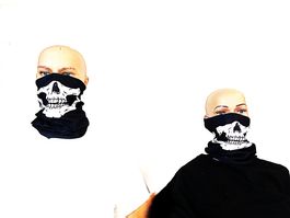 Schlauchhals mit Skelettmund 2 Stk.