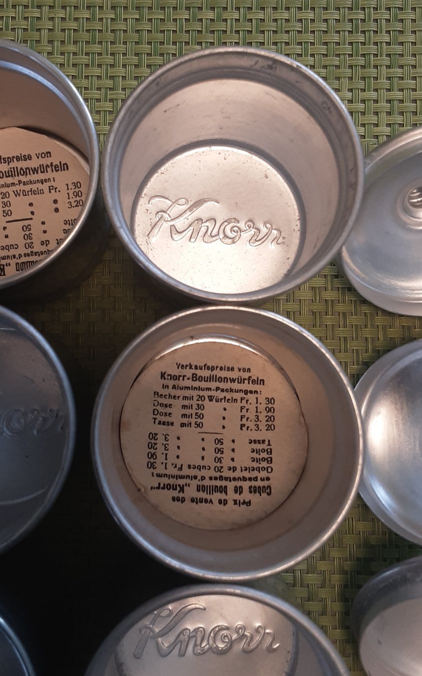 Zuccheriere: Knorr Dosen,Aluminium – Usato da Grosswangen venduto da Spengler66 5