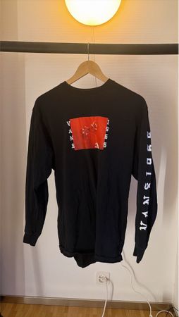 Schwarzes Vintage Vans Langarmshirt, Grösse L