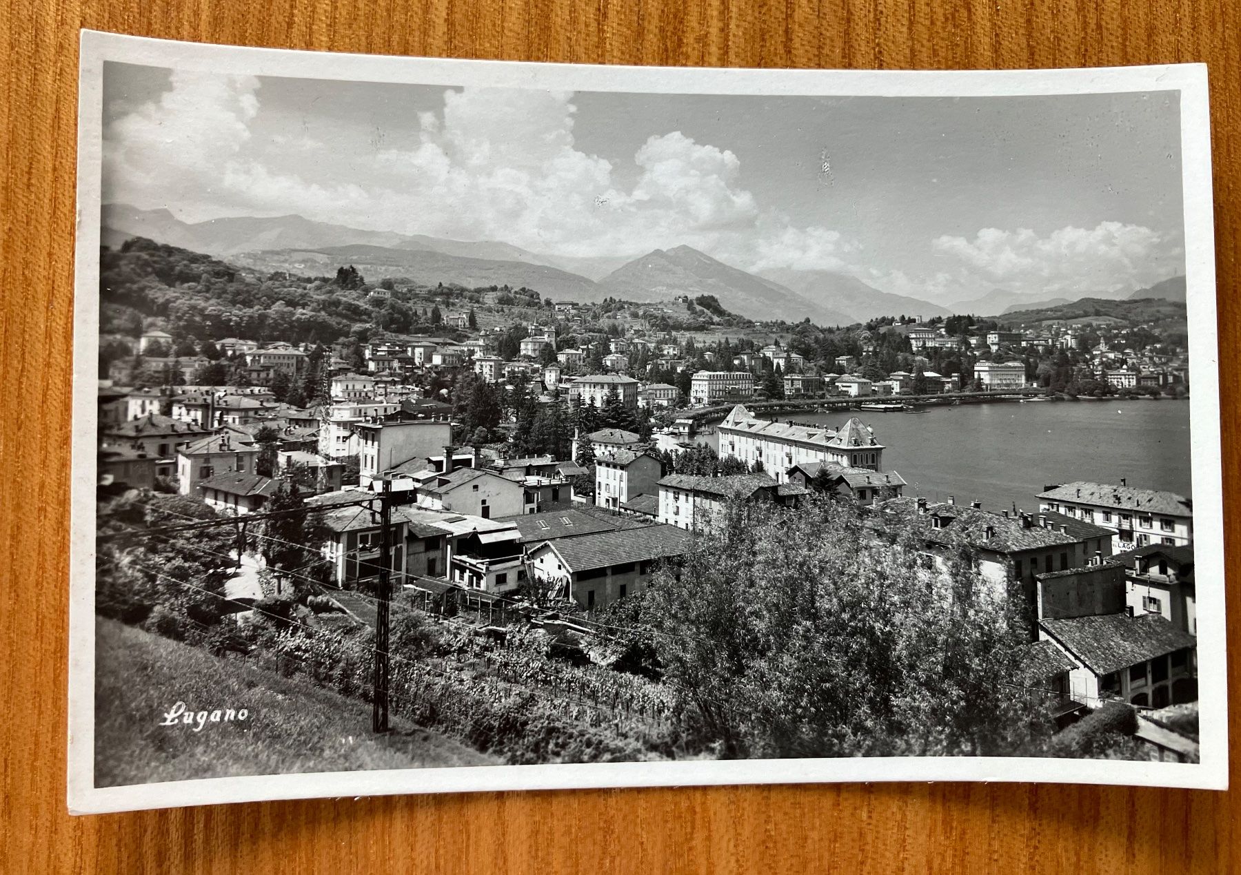 Cartoline postali: Lugano visto da Paradiso – Usato da Aarau venduto da luck123
