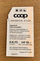 SBB Coop Tageskarte 2. Klasse – gültig bis 28.10.26