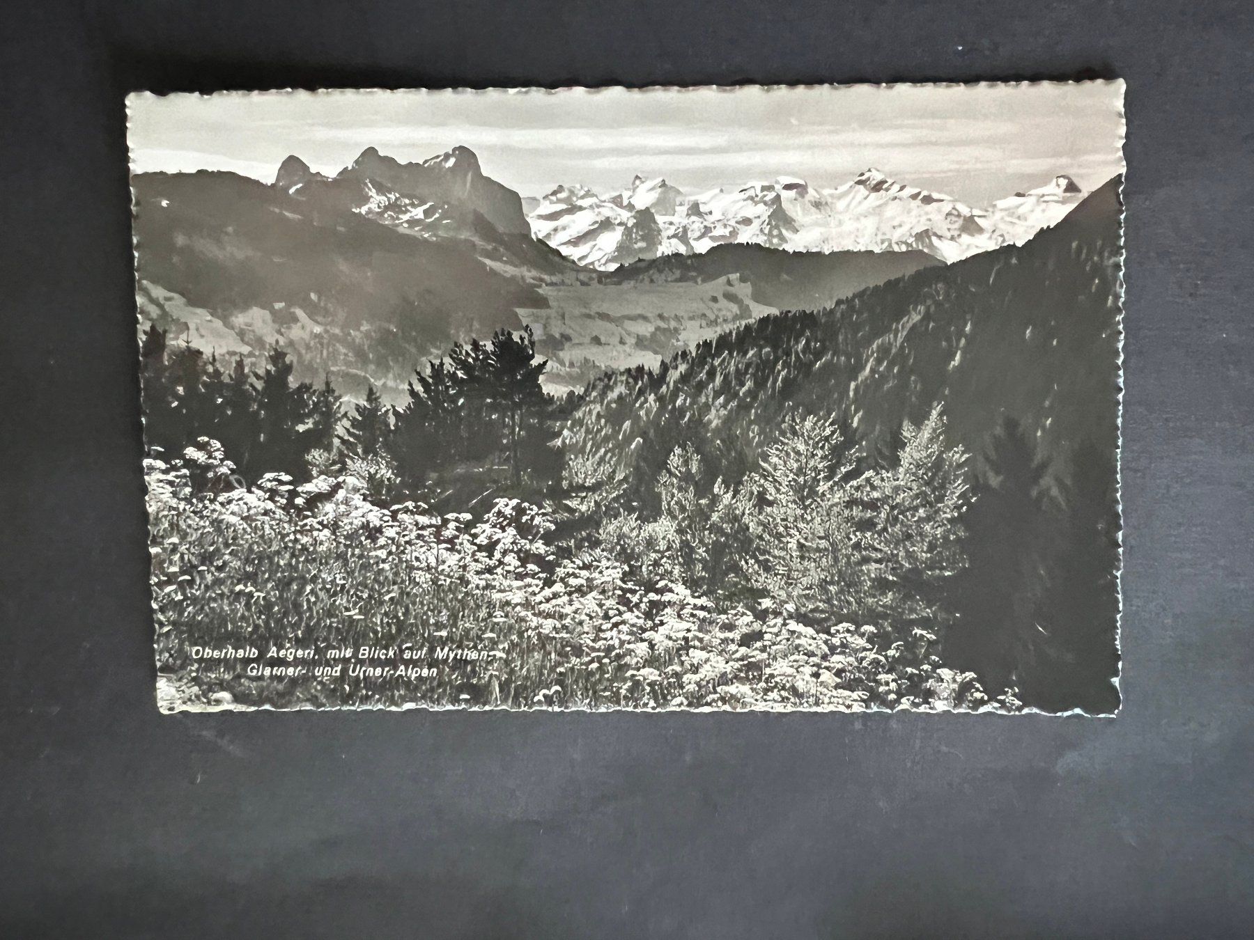 Ansichtskarten: AK Oberhalb Aegeri  1942   (V732) – Gebraucht aus Hinwil von Sidi4